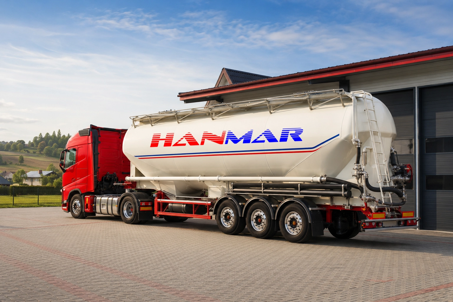 Flota HanMar - ciągnik siodłowy z silo-naczepą
